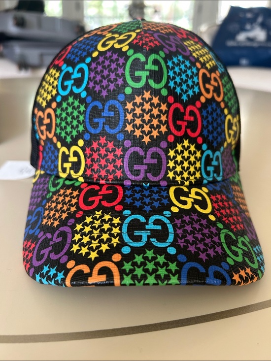 Gucci Rainbow GG Logo Mesh Baseball Cap main image 7